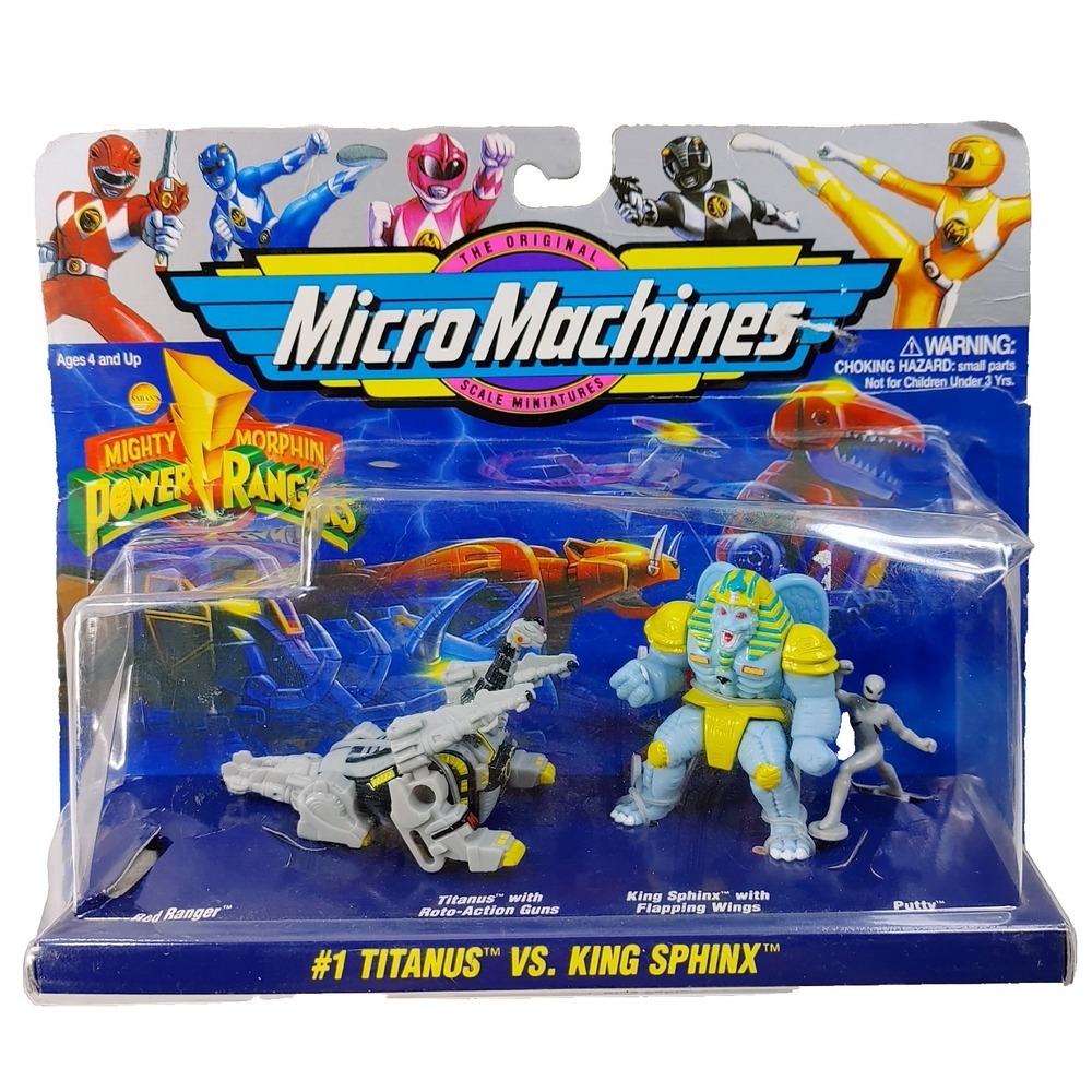 Mighty Morphin Power Rangers Micro Machines Titanus vs King Sphinx Action Figure
